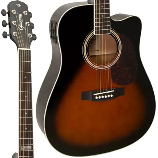 Violão Giannini GF1D CEQ Eletroacústico Aço 3 Tone Sunburst - Imagem 2