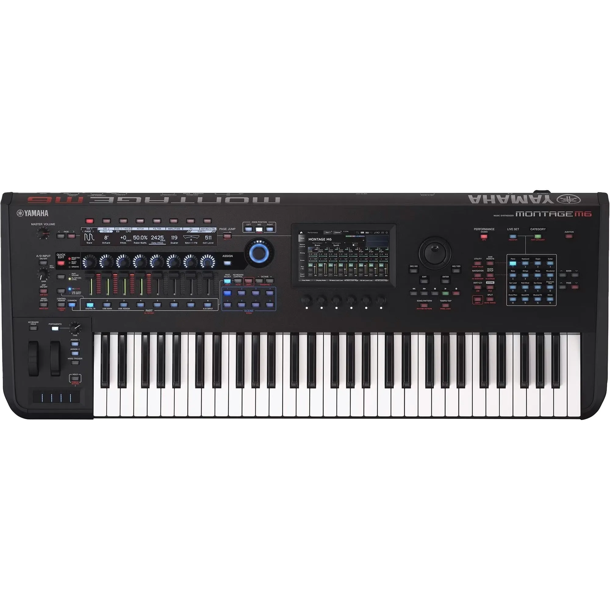 Teclado Yamaha Montage M6 Sintetizador Preto